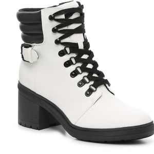 Mix No 6 Kadin Womens white combat boot size 8 M
